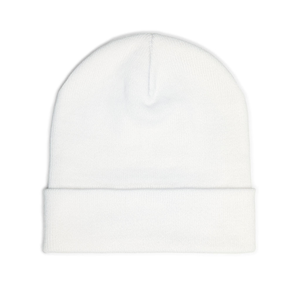 Embroidered Skull Logo Knit Beanie — Minimal Urban Cold-Weather Hat