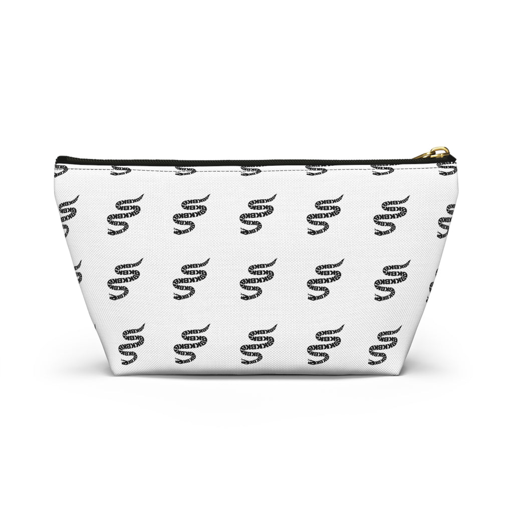 Snake Pattern Accessory Pouch — T‑Bottom Cosmetic Bag