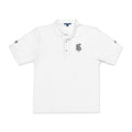 Embroidered Monogram Polo Shirt – Classic White Short-Sleeve