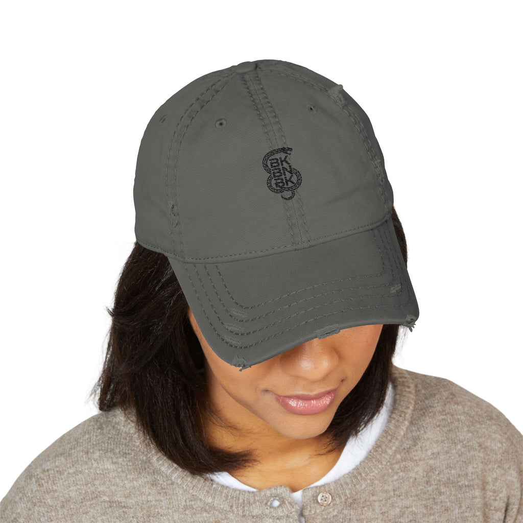Sombrero desgastado - Gorra con logotipo de parche vintage
