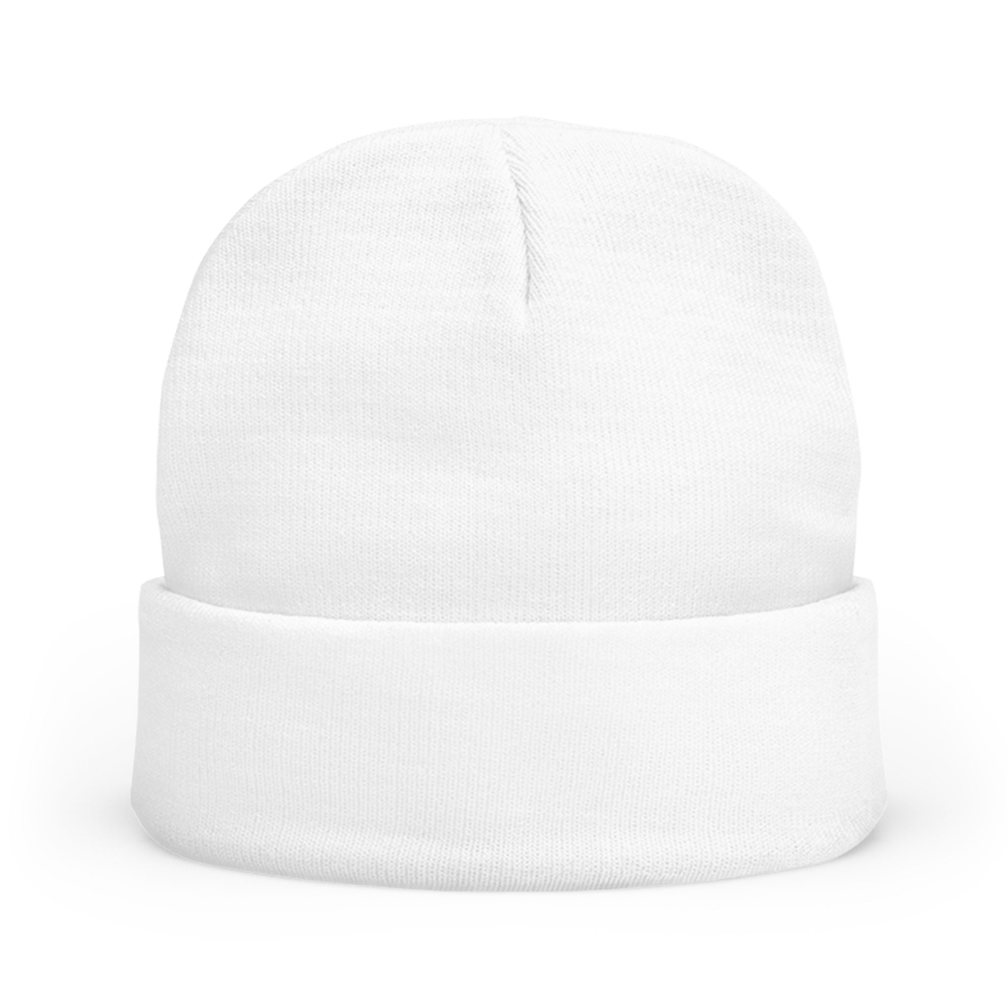 Embroidered Skull Logo Knit Beanie — Minimal Urban Cold-Weather Hat