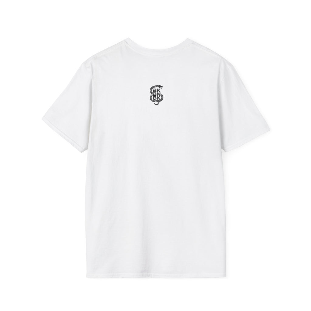 Minimalist Monogram T-Shirt — Small Chest Emblem & Back Initial Logo