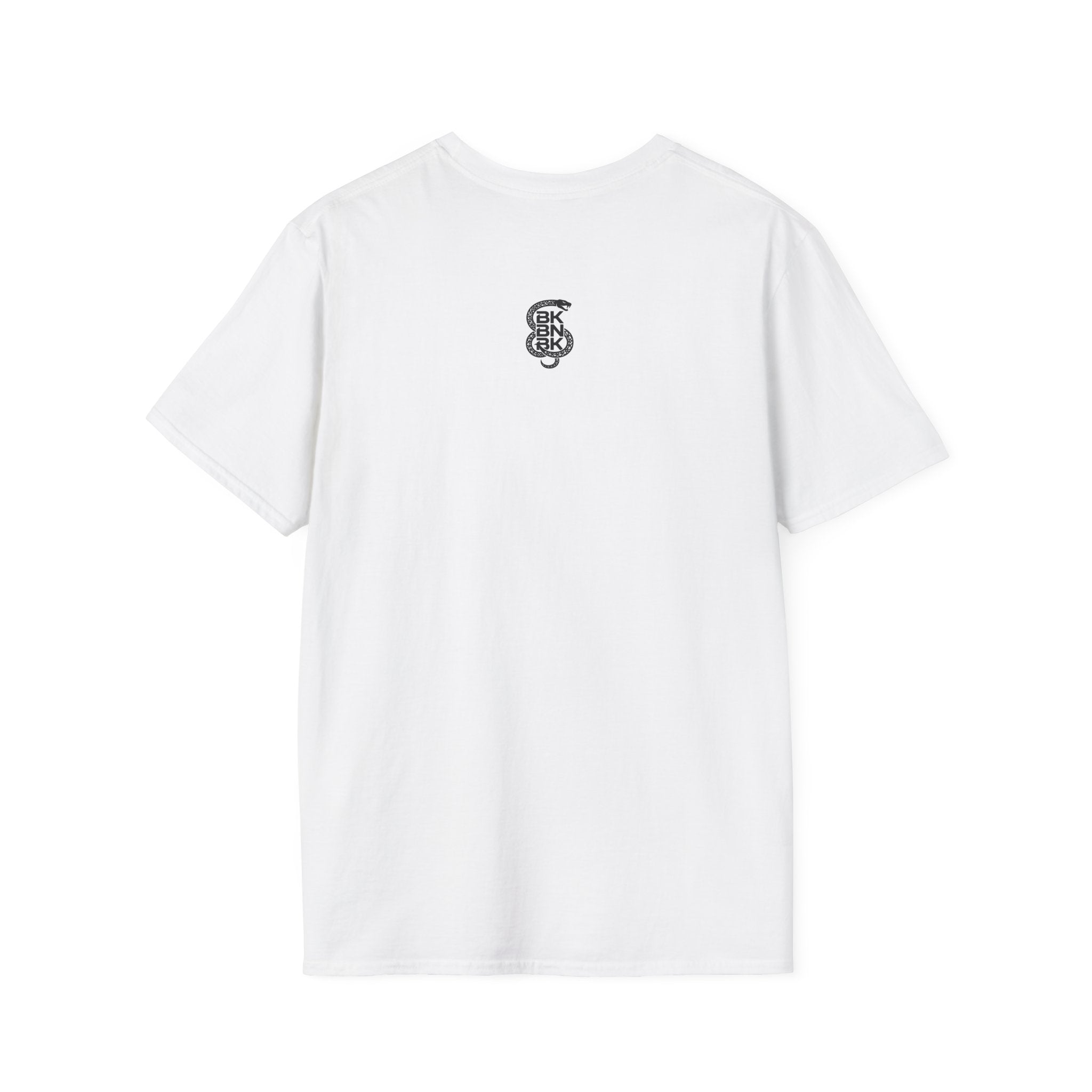 Minimalist Monogram T-Shirt — Small Chest Emblem & Back Initial Logo