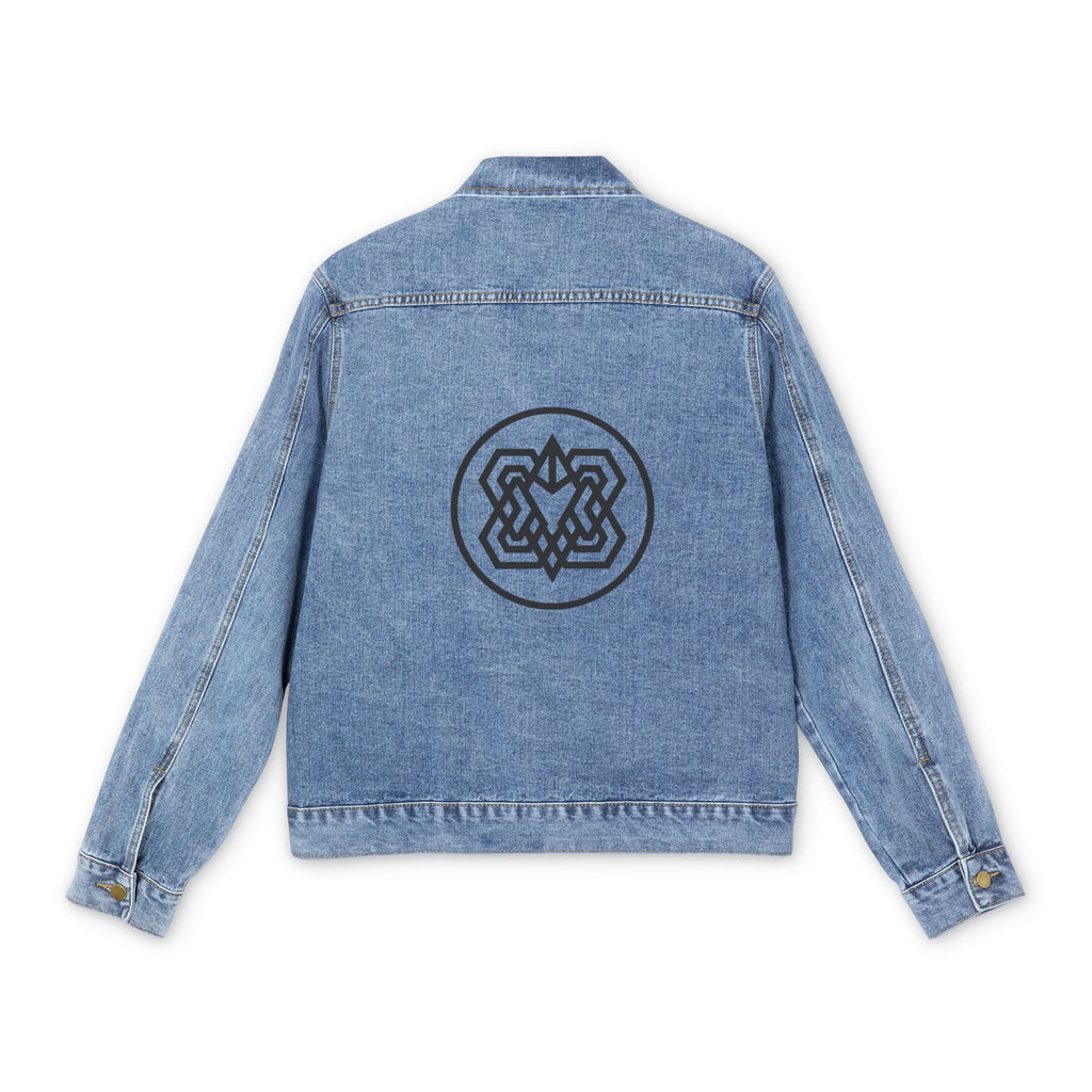 Denim Jacket — Men's Embroidered Celtic Knot Back Logo