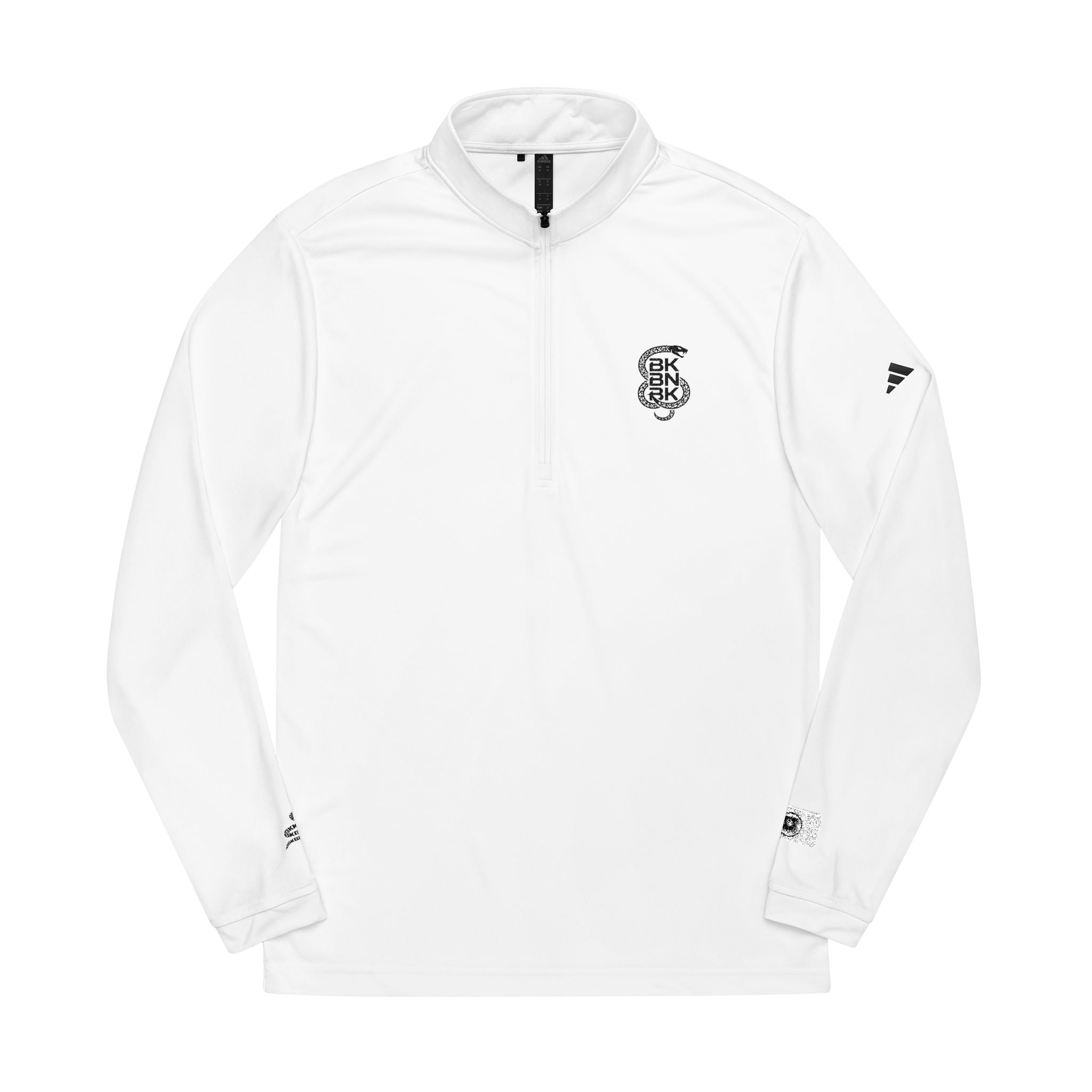 Embroidered Monogram Quarter-Zip Pullover
