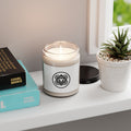 Soy Candle with Nordic Knot Logo — 9oz Scented Jar