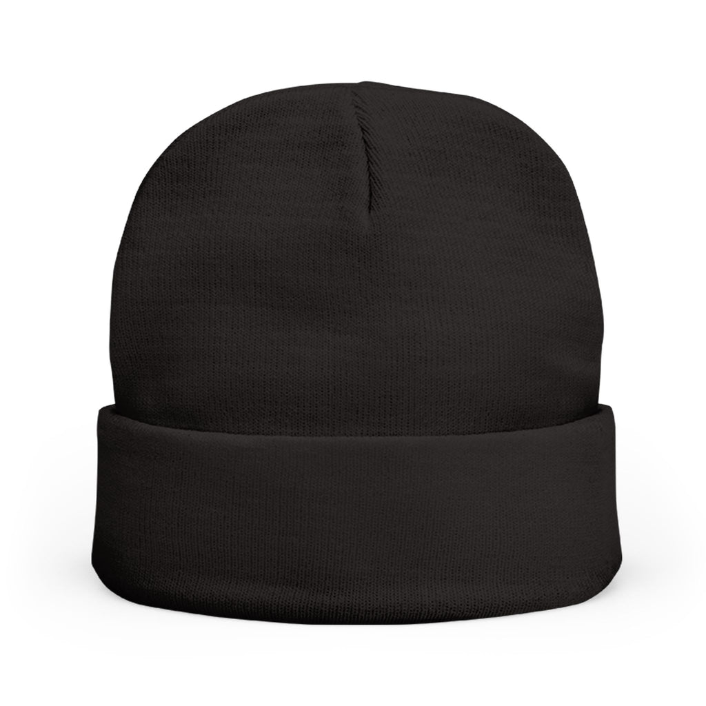 Embroidered Skull Logo Knit Beanie — Minimal Urban Cold-Weather Hat