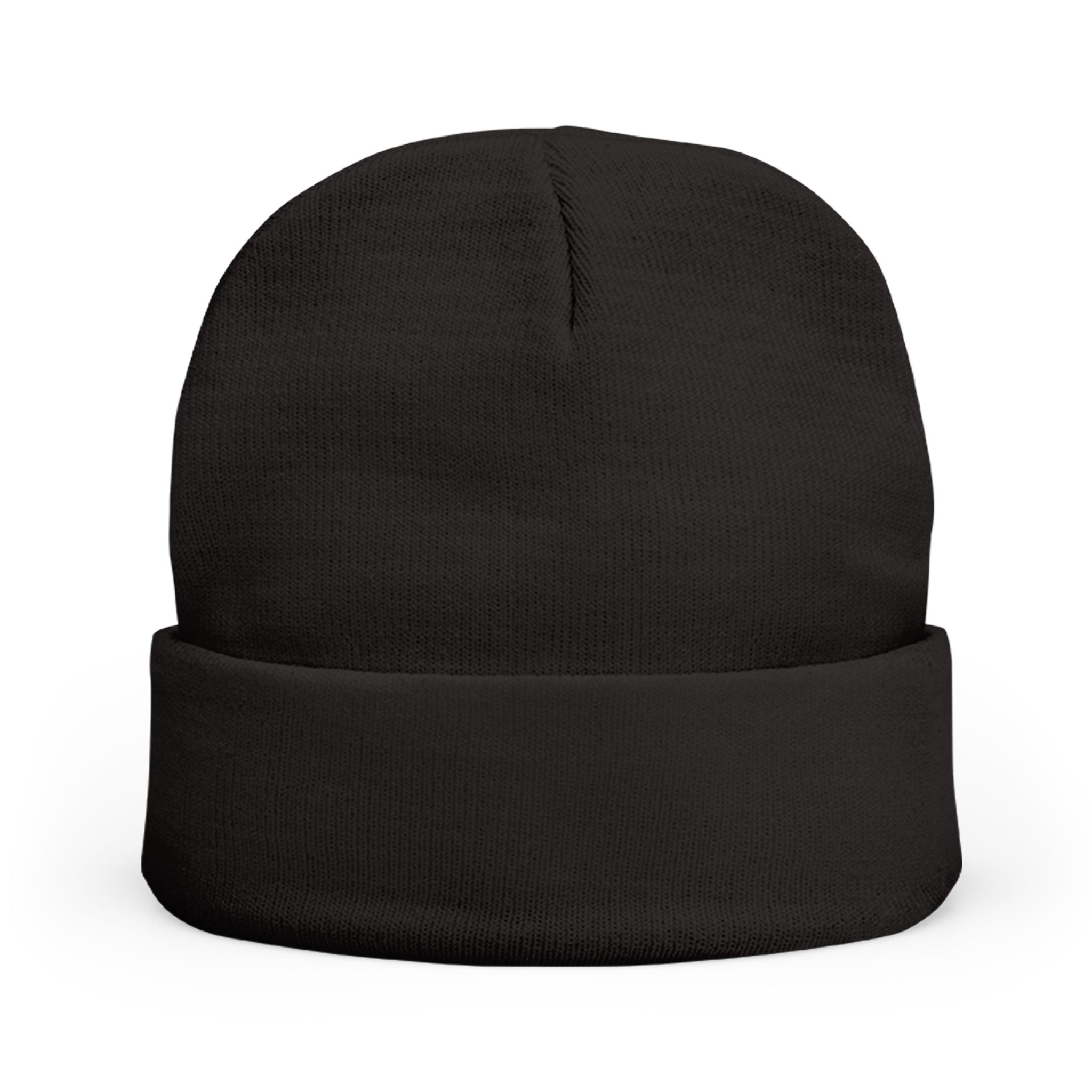 Embroidered Skull Logo Knit Beanie — Minimal Urban Cold-Weather Hat