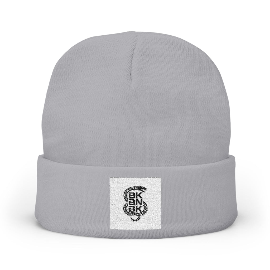 Embroidered Skull Logo Knit Beanie — Minimal Urban Cold-Weather Hat