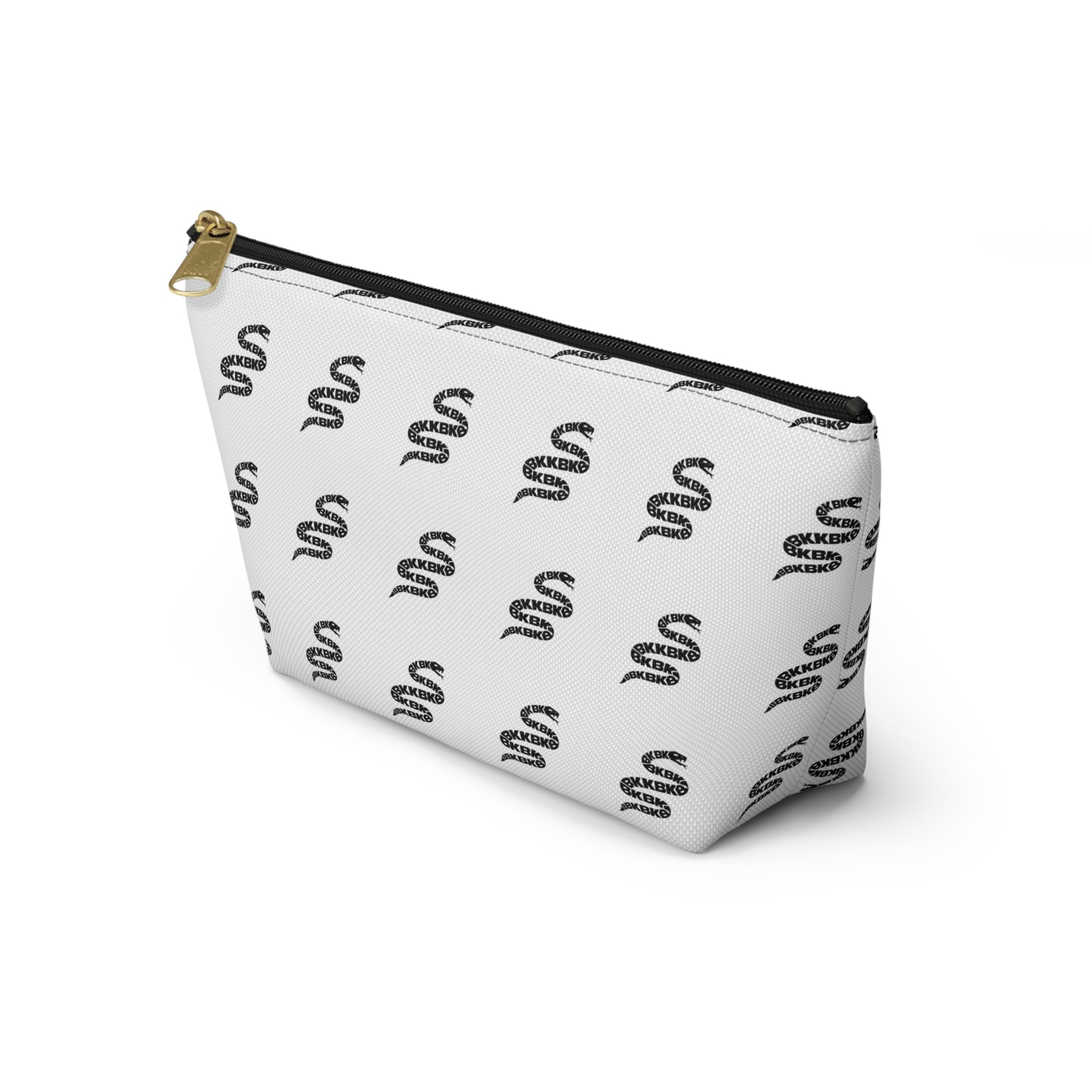 Snake Pattern Accessory Pouch — T‑Bottom Cosmetic Bag