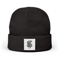 Embroidered Skull Logo Knit Beanie — Minimal Urban Cold-Weather Hat