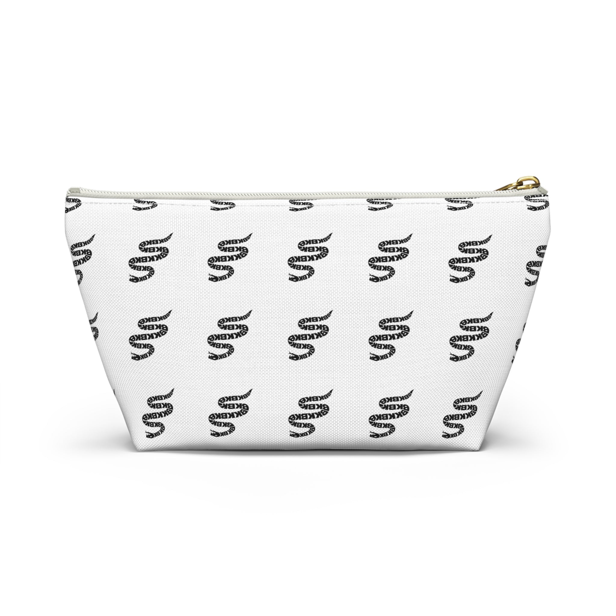 Snake Pattern Accessory Pouch — T‑Bottom Cosmetic Bag