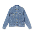 Denim Jacket — Men's Embroidered Celtic Knot Back Logo