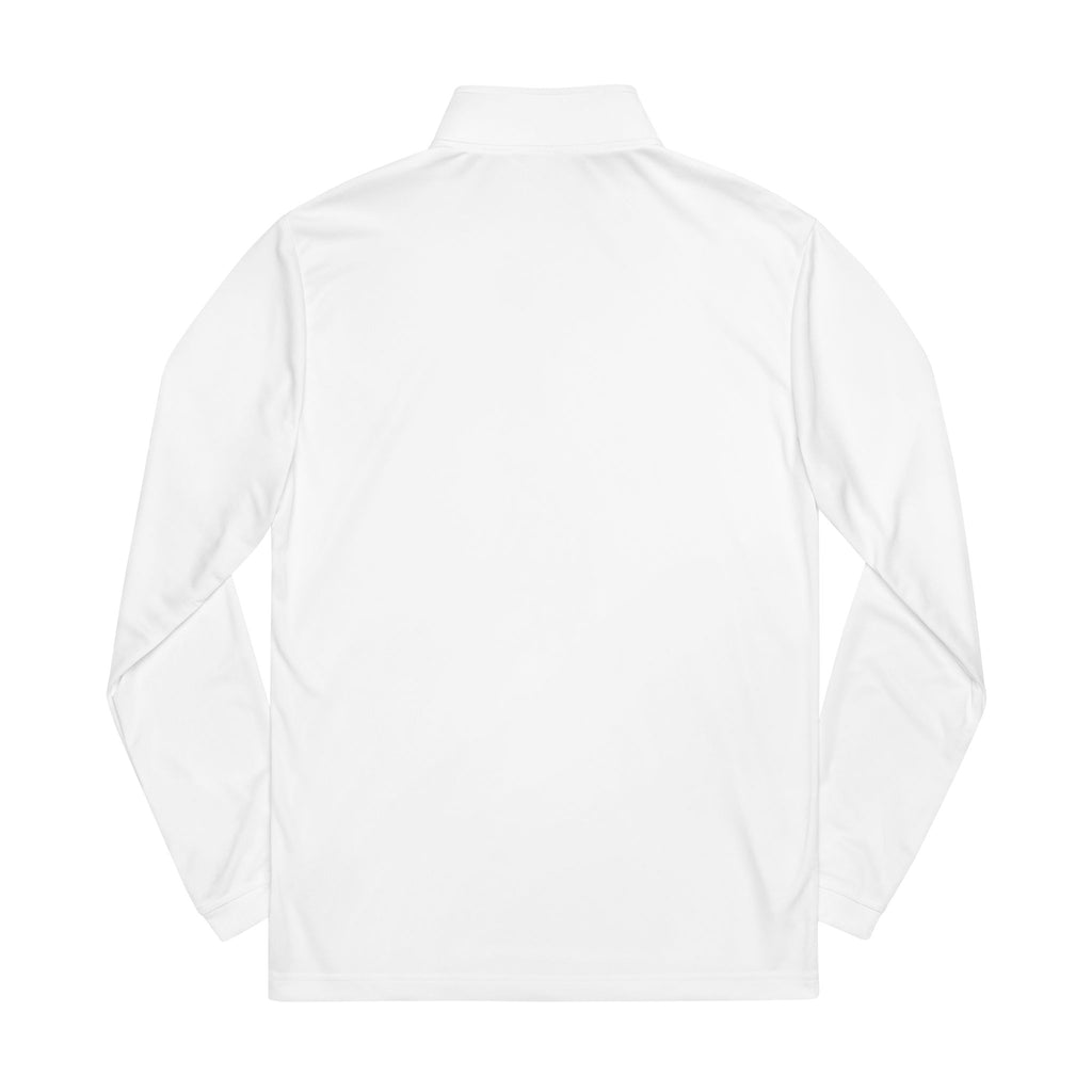 Embroidered Monogram Quarter-Zip Pullover