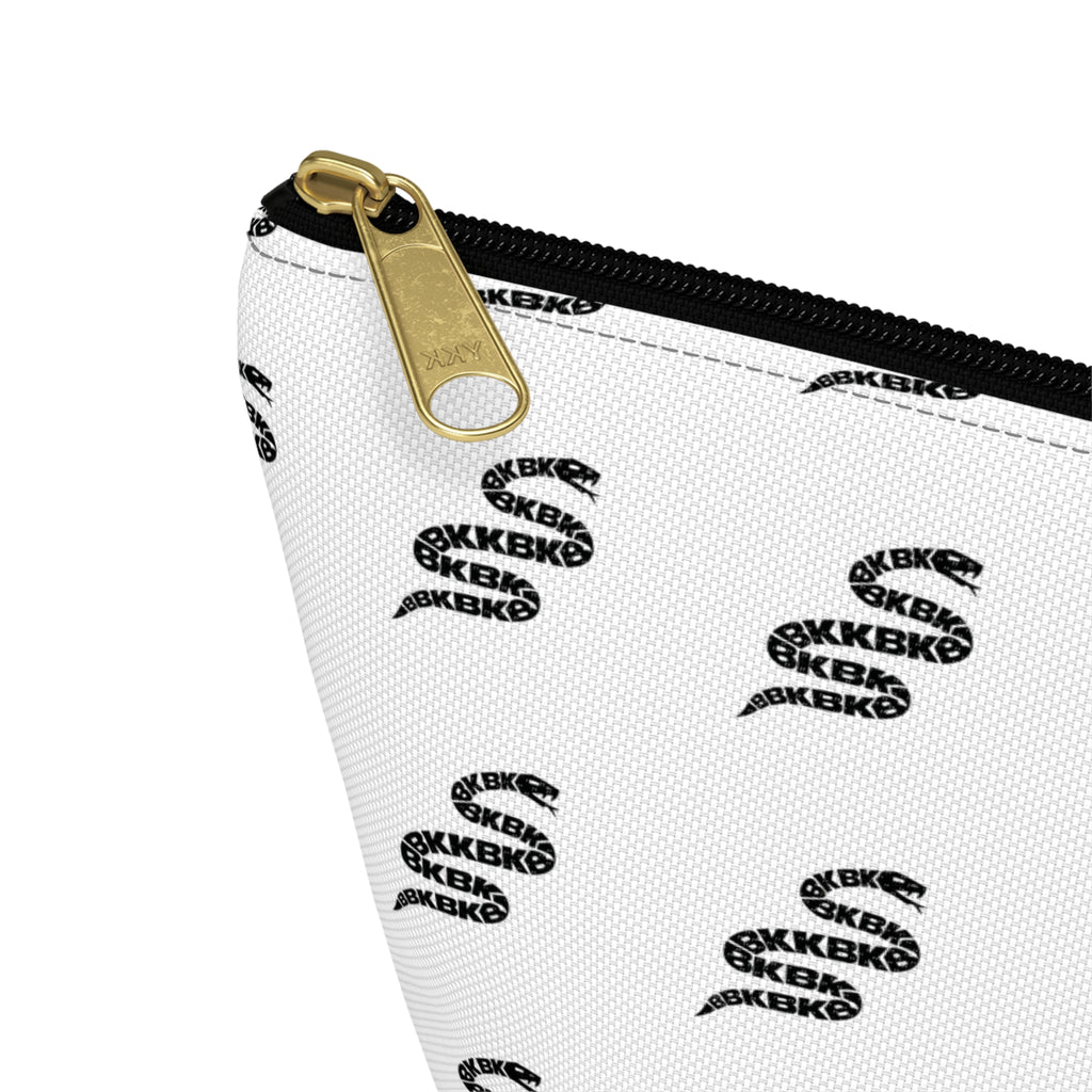 Snake Pattern Accessory Pouch — T‑Bottom Cosmetic Bag