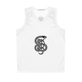 BKBNRK Snake Logo Basketball Jersey — White Performance Tank