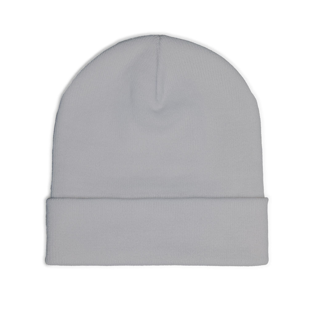 Embroidered Skull Logo Knit Beanie — Minimal Urban Cold-Weather Hat