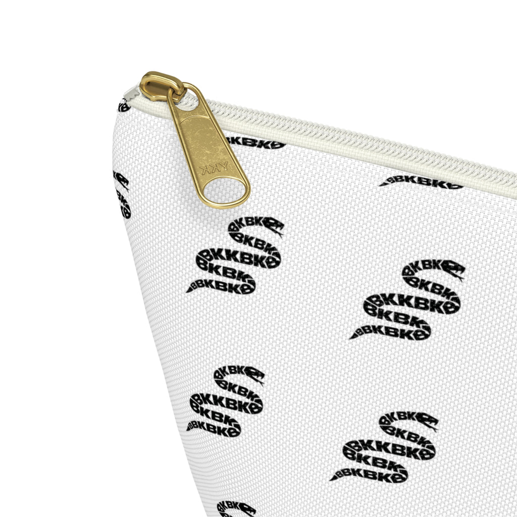 Snake Pattern Accessory Pouch — T‑Bottom Cosmetic Bag