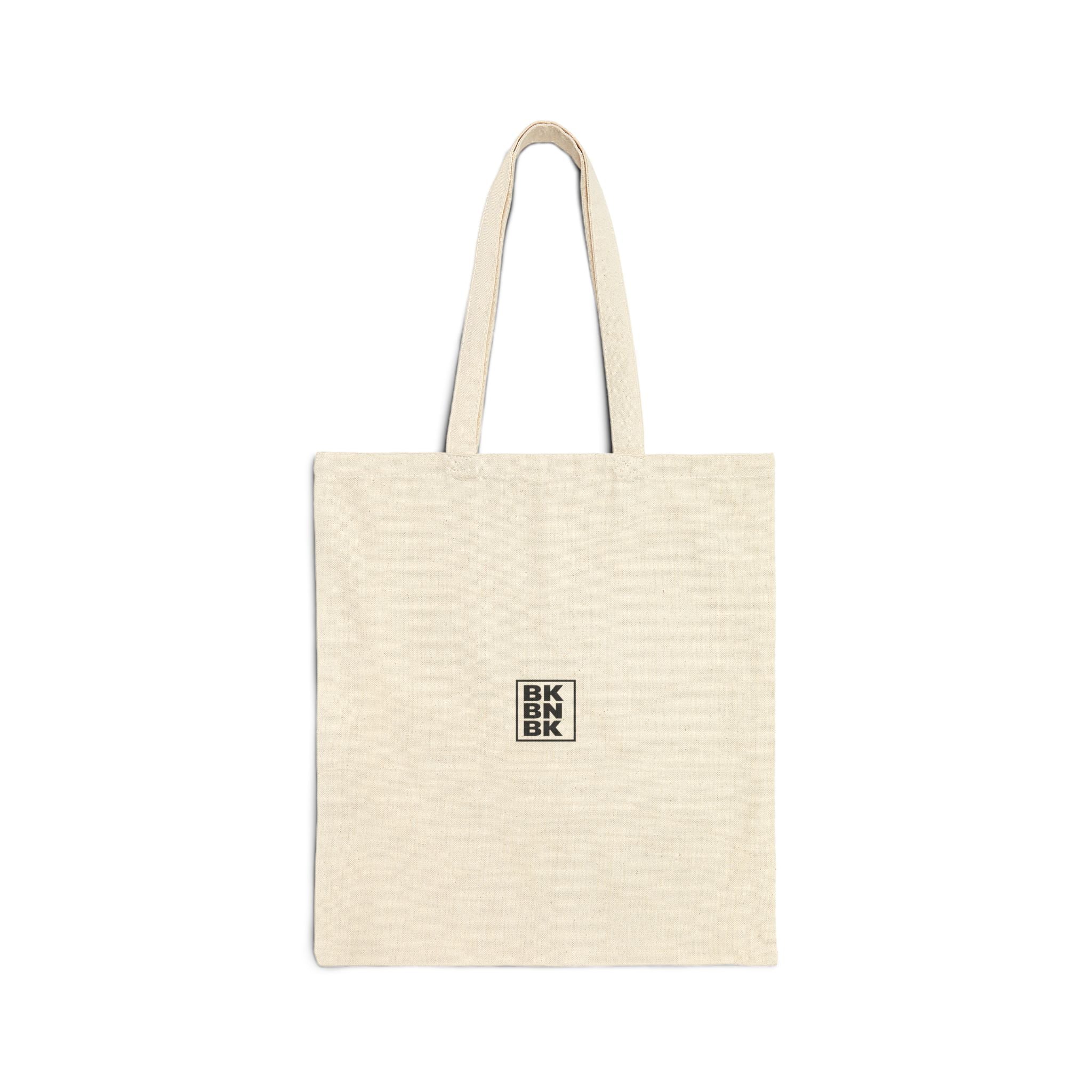 Canvas Tote Bag — Minimal Geometric Logo Eco Shopper