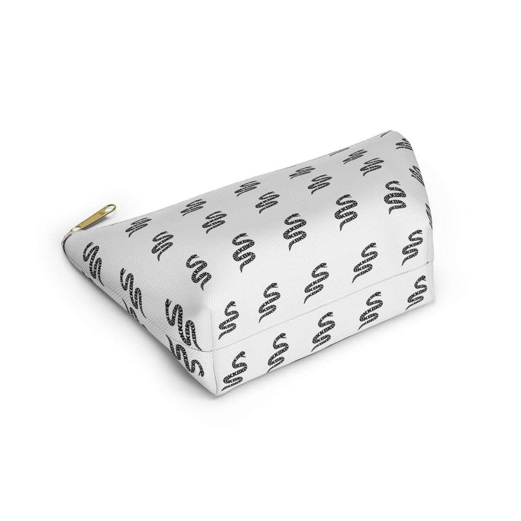 Snake Pattern Accessory Pouch — T‑Bottom Cosmetic Bag