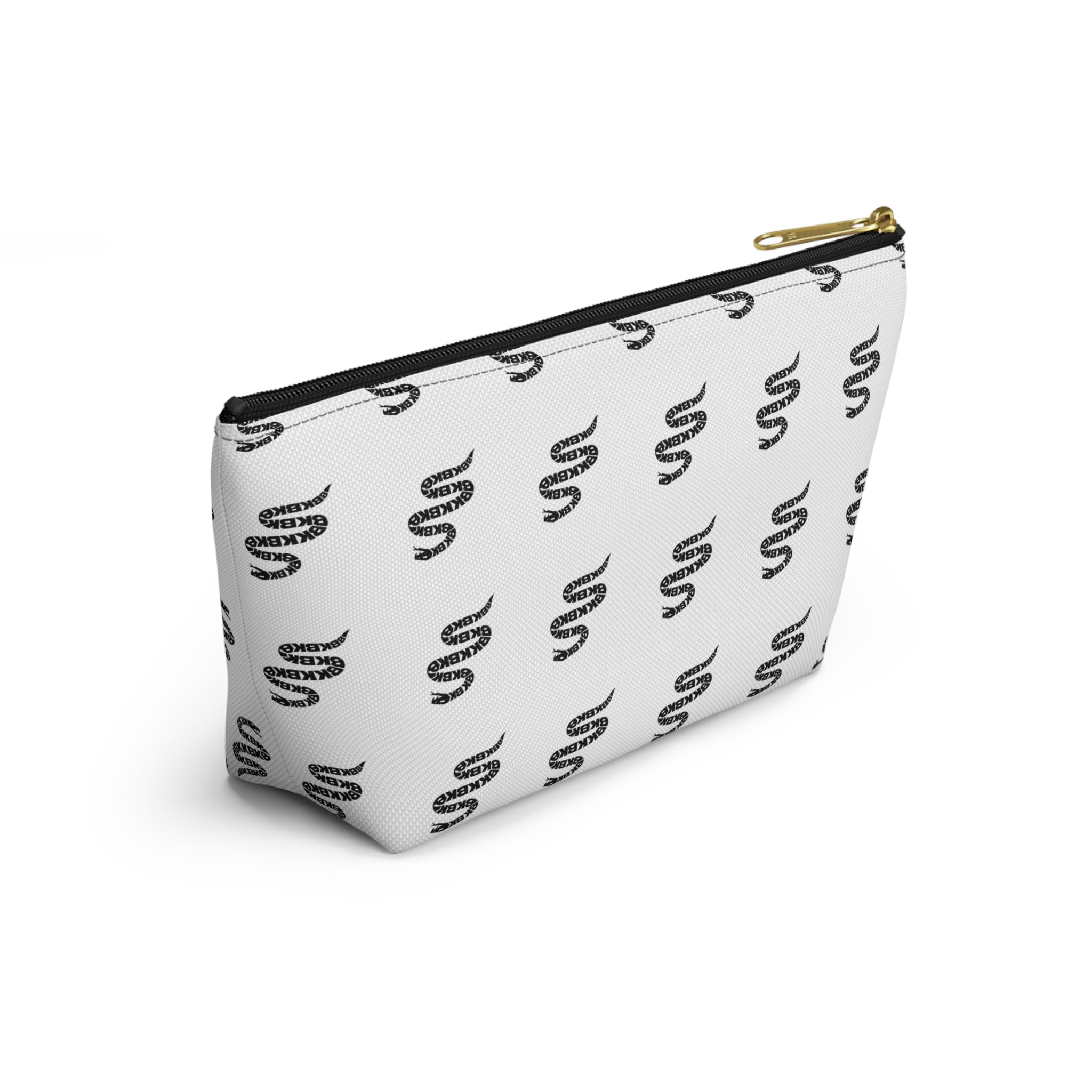 Snake Pattern Accessory Pouch — T‑Bottom Cosmetic Bag