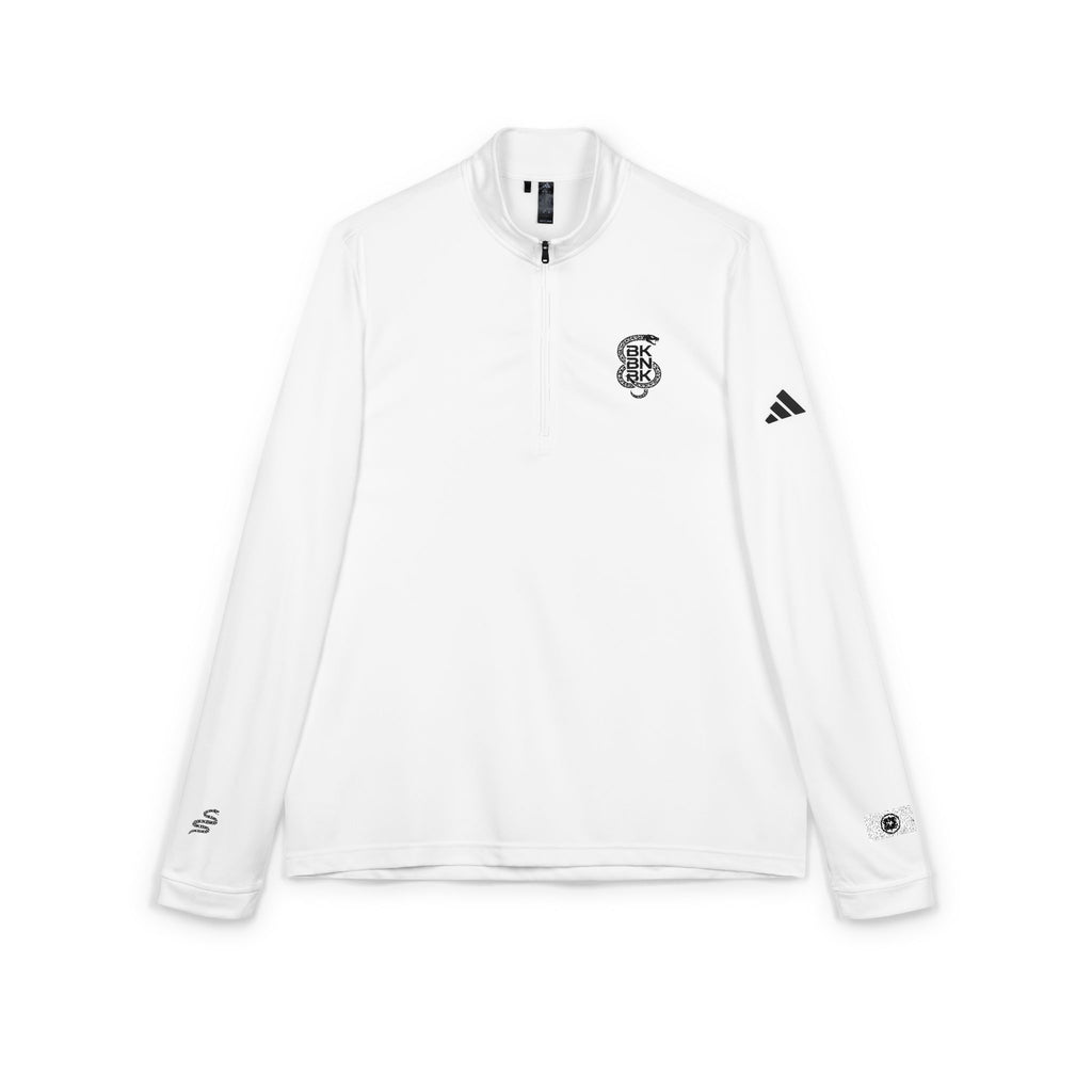 Embroidered Monogram Quarter-Zip Pullover